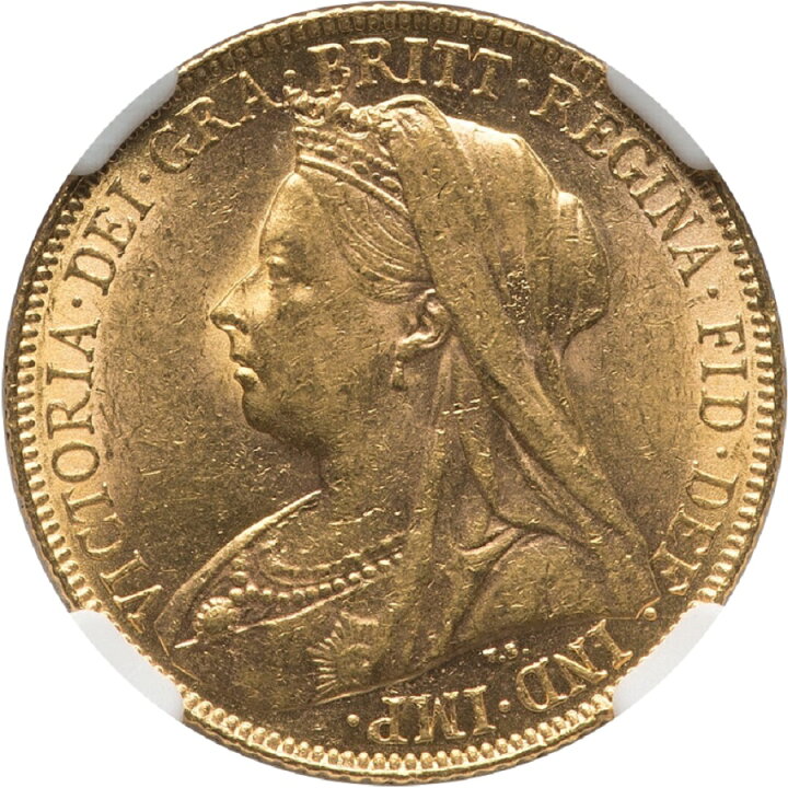 楽天市場】NGC鑑定 AU58 イギリス ビクトリア女王 ソブリン金貨 