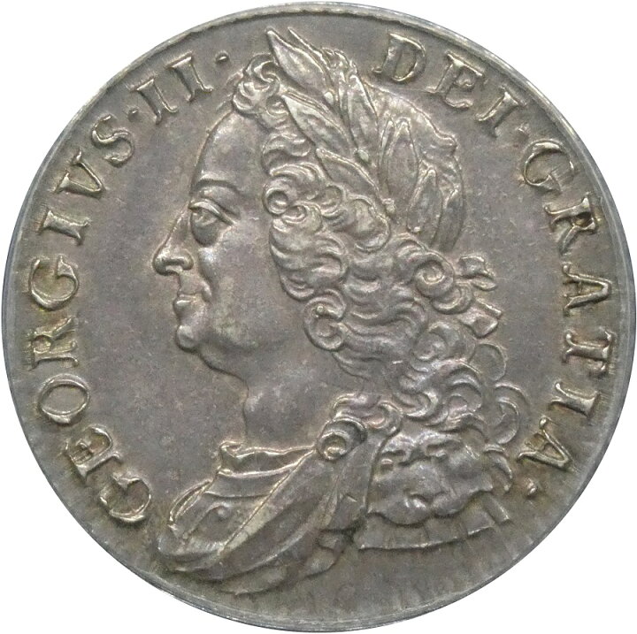 楽天市場】ANACS AU55 シリング銀貨 ジョージ二世 銀貨 ANACS鑑定 1758