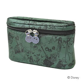 トラベルポーチ DISNEY ディズニー (ナイトメアー・ビフォア・クリスマス柄)　グリーンブランド キャラクターマルチポーチ コスメポーチ メイクポーチ 化粧入れ　インナー　 携帯　 お祝い 誕生日 プレゼント ギフト かわいい　おしゃれ