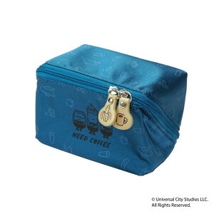 ポーチ UNIVERSAL ユニバーサル ミニオン ミニオン柄ブルーブランド キャラクターマルチポーチ コスメポーチ 化粧入れ トラベル バックインバック インナーバック 携帯 お祝い 誕生日 プレゼ