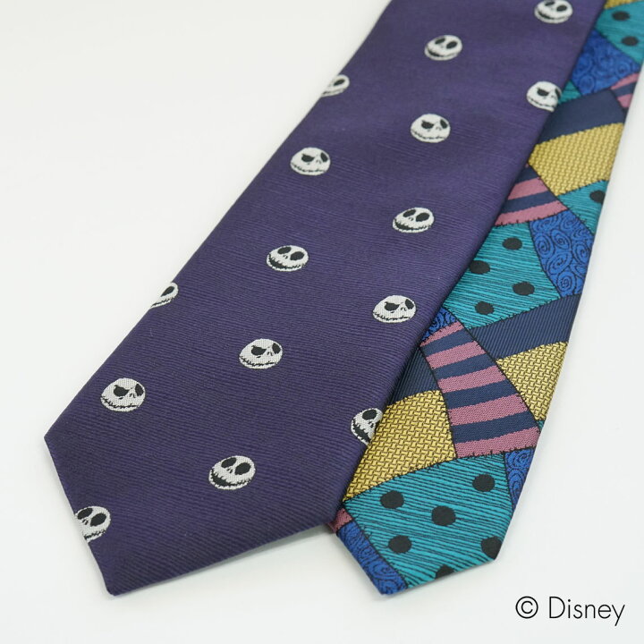 楽天市場 ディズニー ネクタイ ナイトメア ビフォア クリスマス ドット柄 パープル ネイビー ブルー Disney Necktie シルク100 プレゼント ギフト新生活 新社会人 新入社員 フレッシャーズブランドネクタイ ネクタイブランドハロウイン Wic R Shop