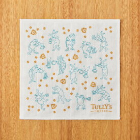 【NEW】タリーズ 公式 かまわぬ コラボ タリーズ 鳥獣戯画 かや生地（ブルー） ※ オンラインストア 限定 タリーズコーヒー ギフト プレゼント