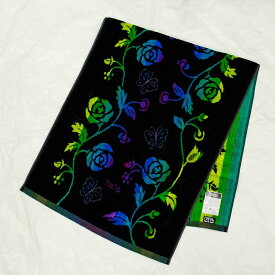 【送料無料】タオル　横浜ナナ　湘南ナナ　NANA　フェイスタオル　ローズパピヨン　クロ多色　nn-ft28-E