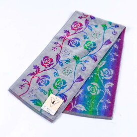 【送料無料】タオル　横浜ナナ　湘南ナナ　NANA　フェイスタオル ハーフ　ローズパピヨン　グレー多色　nn-fth9-A