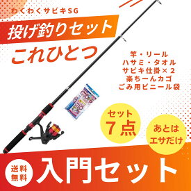 サビキ釣りセット 初心者向け ロッド リール付き 海釣り 入門 子供 大人 プロマリン PG ミニコンパクトサビキ釣リセットDX165 SG180 堤防 アジ イワシ サバ
