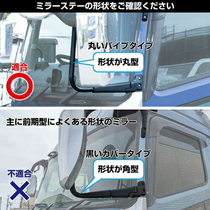 楽天市場】吊り下げミラー 三菱 ふそう 大型 スーパーグレート ミラー 