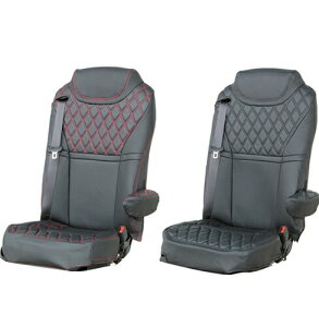 シートカバーCOMBI 日野大型17プロフィア 高機能シート用 運転席のみ トラック用品 トラック用 トラック シートカバー ダブルステッチ ダブルキルト 赤ステッチ 黒ステッチ ステッチ