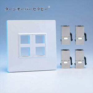 lan �R���Z���g CAT5 CAT5E CAT6 CAT6A �p�L 6�C�[�T�l�b�g�ǃv���[�g �����ւ�4�|�[�g�N���b�^�[����C���^�[�l�b�g�ǃv���[�g ZBD