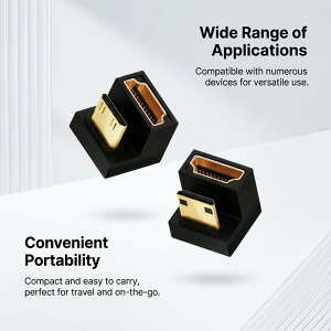 180�x�p�x�t�� Mini HDMI�I�X-HDMI���X�A�_�v�^ 2�Z�b�g U�^�݌v ��/�������Ή� Mini HDMI�����A�_�v�^ 8K 60Hz 4K 120Hz HDR �t��HD �Ή� �e���r�E�|�[�^�u���f�B�X�v���C�p ZBJ 2026BJ-TOJPZBJ