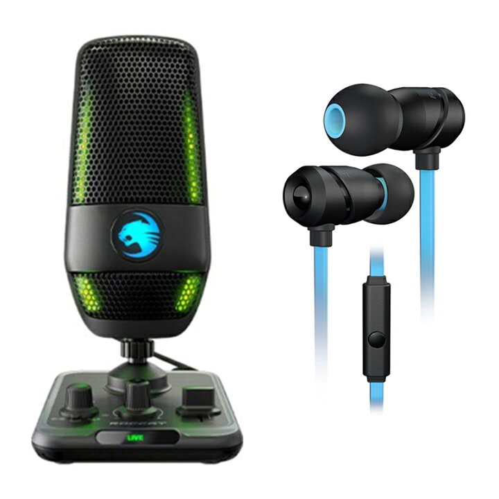楽天市場 公式限定セット Torch ストリーミングマイク Roccat Aluma イヤホン Turtle Beach公式楽天市場店