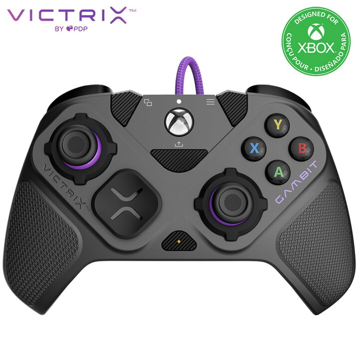 楽天市場】Xbox公式ライセンス PDP Victrix Gambit Prime Wired 有線 