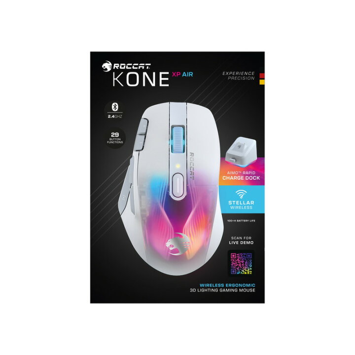 楽天市場】ゲーミングマウス roccat Kone XP Air 有線 無線 両対応 