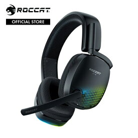 ROCCAT ロキャット Syn Pro Air ワイヤレス 3D Audio RGB ゲーミングヘッドセット 無線 ドイツデザイン PC PS5 Switch 国内正規品 ROC-14-150-01 ブラック