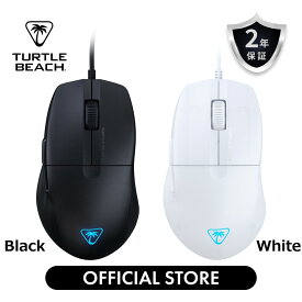 19％OFF 7/14まで！TURTLE BEACH ゲーミングマウス Kone Pure SEL ブラック/ホワイト 有線 超軽量 49g 8K dpi 左右非対称 FPS/アクション ミドルセンシ つかみ持ち エルゴノミック【メーカー保証2年】