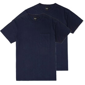 [正規品 無料ラッピング可]DEUS EX MACHINA ( デウスエクスマキナ ) パックTee Tシャツ 2枚入り / DEUS 2 PACK TEES - NAVY / DMP71443 / メンズ 無地　 デウス エクス マキナ DEUSのTシャツ 【t79】