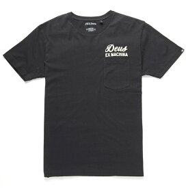 [正規品 無料ラッピング可]DEUS EX MACHINA ( デウスエクスマキナ ) / 半袖 ポケットTシャツ / VENICE ADDRES TEE - BLACK / DMS41065A / メンズ ブラック 黒 デウス エクス マキナ DEUSのTシャツ 19SS 【t79】