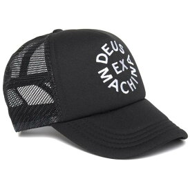 [正規品 無料ラッピング可] DEUS EX MACHINA ( デウス エクス マキナ ) メッシュキャップキャップ / CIRCLE LOGO TRUCKER - BLACK / DMA57994 / メンズ レディース ユニセックス ブラック ホワイト スナップバック ADDRESS アドレス　 デウス エク