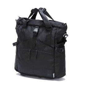 THE BROWN BUFFALO (ザブラウンバッファロー) / バックパック トート ショルダー 3WAY 撥水 / CORDURA 420D / HELMET BACKPACK - BLACK/ メンズ 通勤 通学 鞄 シンプル アウトドア 黒 ブラック PC A4 旅行 【t79】