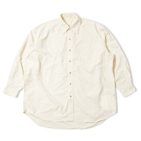 BURLAP OUTFITTER(バーラップアウトフィッター) / ビッグシルエット 長袖シャツ / LS B.B. SHIRT - OFF WHITE / BO030029 / メンズ BURLAPOUTFITTERのシャツ 【t79】