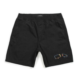 BRIXTON ( ブリクストン ) / ショーツ 短パン ルーカス・ビューフォート LUCAS BEAUFORT / STEADY ELASTIC WAISTBAND SHORT - BLACK / 04090 BLACK / メンズ スケートボード スケボー アパレル サーフ ブランド カリフォルニア　アメカジハーフパンツ 【t79】