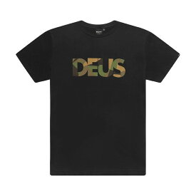 [正規品 無料ラッピング可]DEUS EX MACHINA ( デウスエクスマキナ ) / 半袖 Tシャツ / GEOKAMO ALL CAPS TEE - BLACK / JMP91254 / メンズ デウス エクス マキナ DEUSのTシャツ 20SS 【t79】ブラック 黒 迷彩 カモフラ