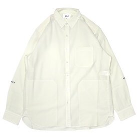 WAX(ワックス) / THE HARD MAN(ザハードマン) / ルーズフィット 長袖シャツ 両サイドポケット付き / SPRING SHIRTS - IVORY / WX-0087 / メンズ THM 【t79】