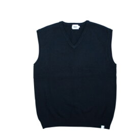 WAX(ワックス) / THE HARD MAN(ザハードマン) / ニット ベスト / KNIT VEST - BLACK / WX-0179 / メンズ THM 【t79】