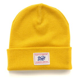 [正規品 無料ラッピング可] DEUS EX MACHINA ( デウスエクスマキナ ) / ニット帽 ビーニー / BURNING ROSE BEANIE - HONEY GOLD / DMA207516 / メンズ レディース ユニセックス 男女兼用 プレゼント デウス エクス マキナ DEUSのビーニー