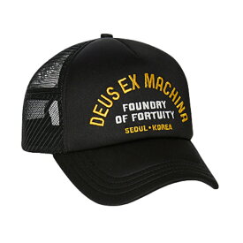 [正規品 無料ラッピング可] DEUS EX MACHINA ( デウスエクスマキナ ) メッシュキャップ 帽子 / FORTUITY TRUCKER - BLACK / DMP2271536 メンズ レディース 黒 ブラック ユニセックス