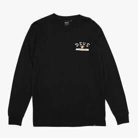 [正規品 無料ラッピング可]DEUS EX MACHINA ( デウスエクスマキナ ) / 長袖 Tシャツ / SPEED SHOP LS TEE - BLACK / DMP2211547 / メンズ デウス エクス マキナ DEUSのTシャツ ブラック 黒