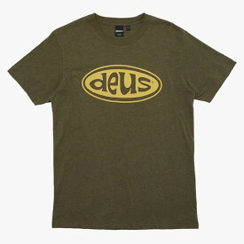 [正規品 無料ラッピング可]DEUS EX MACHINA ( デウスエクスマキナ ) / 半袖 Tシャツ / SHINER TEE - LEAF MARLE / DMP2211533A / メンズ デウス エクス マキナ DEUSのTシャツ カーキグリーン グリーン 緑