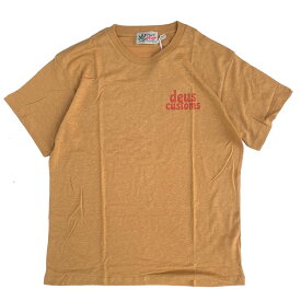 [正規品 無料ラッピング可]DEUS EX MACHINA ( デウスエクスマキナ ) / 半袖 Tシャツ / TWILIGHT TEE - YAM GOLD / DMP2211551C / メンズ イエロー サーフブランド オレンジ 黄色