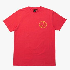 [正規品 無料ラッピング可]DEUS EX MACHINA ( デウスエクスマキナ ) / 半袖 Tシャツ / CRAFTED TEE - RED ROSE / DMS2011385B / メンズ レッド サーフブランド 赤