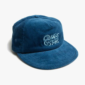 [正規品 無料ラッピング可]DEUS EX MACHINA ( デウスエクスマキナ ) / キャップ 帽子 / BUZZIN CORD CAP - DUSTY BLUE / DMS2071388 / メンズ レディース ユニセックス サーフブランド ブルー