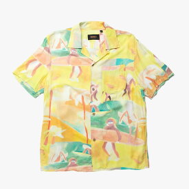 DEUS EX MACHINA ( デウスエクスマキナ ) / 半袖 オープンカラーシャツ / LOADED SHIRT - MULTI / DMS2051460 / メンズ 送料無料 柄シャツ アロハシャツ 開襟シャツ イエロー サーフブランド セットアップ