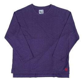 WAX(ワックス) /ルーズフィット ロンT 長袖Tシャツ / BAGGIES LONG TEE - PURPLE / WX-0244 / メンズ THM パープル 紫