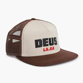 DEUS EX MACHINA ( デウスエクスマキナ ) / メッシュキャップ 帽子 / AKIN TRUCKER - BROWN COMBO / DMW237775 / メンズ