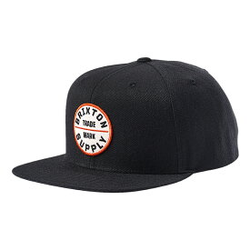 BRIXTON (ブリクストン) / スナップバックキャップ 帽子 / OATH III SNAPBACK - WASHED BLACK x ORANGE / 10777 - WABKO / メンズ 23SS ブラック 黒