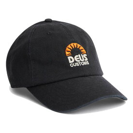 DEUS EX MACHINA ( デウスエクスマキナ ) / ベースボールキャップ 帽子 / SUNRISE DAD CAP - BLACK/ DMW237787 / メンズ ブラック 黒