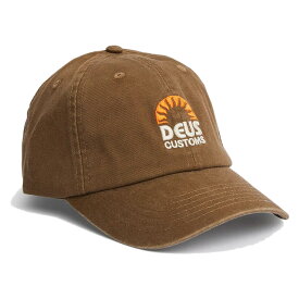 DEUS EX MACHINA ( デウスエクスマキナ ) / ベースボールキャップ 帽子 / SUNRISE DAD CAP - DESERT PALM / DMW237787 / メンズ キャメルブラウン