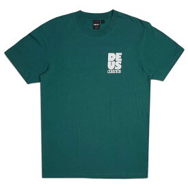 [正規品 無料ラッピング可]DEUS EX MACHINA ( デウスエクスマキナ ) / 半袖 Tシャツ / POSTAL TEE - WORK GREEN / DMP231770A / メンズ/ メンズ サーフブランド グリーン 緑