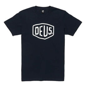 [正規品 無料ラッピング可]DEUS EX MACHINA ( デウスエクスマキナ ) / 半袖 Tシャツ / SHIELD TEE - NAVY/ DMW41808E/ メンズ サーフブランド ネイビー