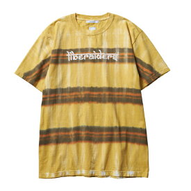 LIBERAIDERS(リベレイダース) / タイダイ染 半袖 Tシャツ / BORDER TIEDYE TEE - YELLOW / 766112301 / メンズ イエロー