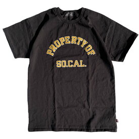 SLOPPY(スラッピー) / 厚手 半袖 Tシャツ / SO.CAL - BLACK / SL23SS-010 / メンズ MADE IN USA ブラック 黒 アメリカ製 カリフォルニア