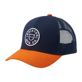 BRIXTON ( ブリクストン ) / スナップバック メッシュキャップ 帽子 / CREST X MP MESH CAP - WASHED NAVY x PARADISE ORANGE / 10921 - WHNPO / メンズ 23SS