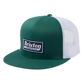 BRIXTON ( ブリクストン ) / スナップバック メッシュキャップ 帽子 / STEADFAST HP MESH CAP - SPRUCE x WHITE / 11072-SPRWH / メンズ 23HS グリーン・ホワイト