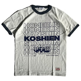 TAMANIWA x JHANKSON x 阪神甲子園球場 / 半袖リンガーTシャツ / KOSHIEN HOMERUN TEE - NAVY / メンズ タマニワ ジャンクソン