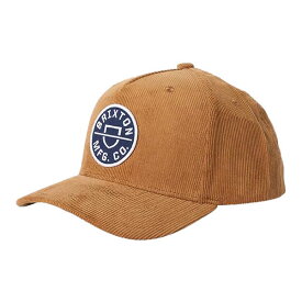 BRIXTON ( ブリクストン ) / スナップバック キャップ 帽子 / CREST C MP SNAPBACK - GOLDEN BROWN CORD / 11001-GLDBC / メンズ23FW