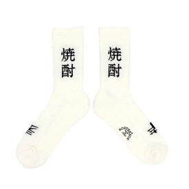 ROSTER SOX(ロスターソックス) / 靴下 クルーソックス 焼酎 / SHOCHU SOCKS - WHITE / RS-326 / メンズ レディース ホワイト 白 お酒