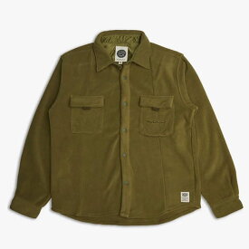 DEUS EX MACHINA ( デウスエクスマキナ ) / フリース シャツ / HIGHLANDS FLEECE SHIRT - GREEN OLIVE / DPT22008 / メンズ